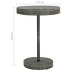 vidaXL 5 Piece Garden Bar Set with Cushions Poly Rattan Grey