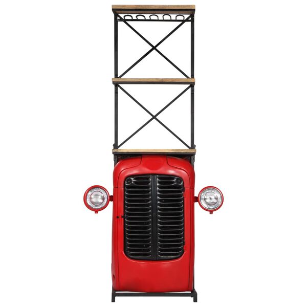 vidaXL Tractor Wine Cabinet 49x31x172 cm Solid Mango Wood