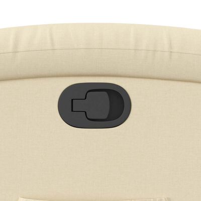 vidaXL Stand up Recliner Chair Cream Fabric