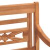vidaXL Batavia Chairs 2 pcs with Dark Grey Cushions Solid Teak Wood