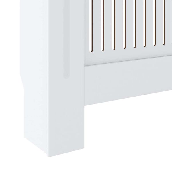 vidaXL MDF Radiator Cover White 205 cm