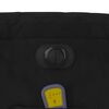vidaXL Electric Massage Recliner Chair Black Microfibre Fabric