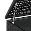 vidaXL Garden Cushion Box PE Rattan 100x97.5x104 cm Black