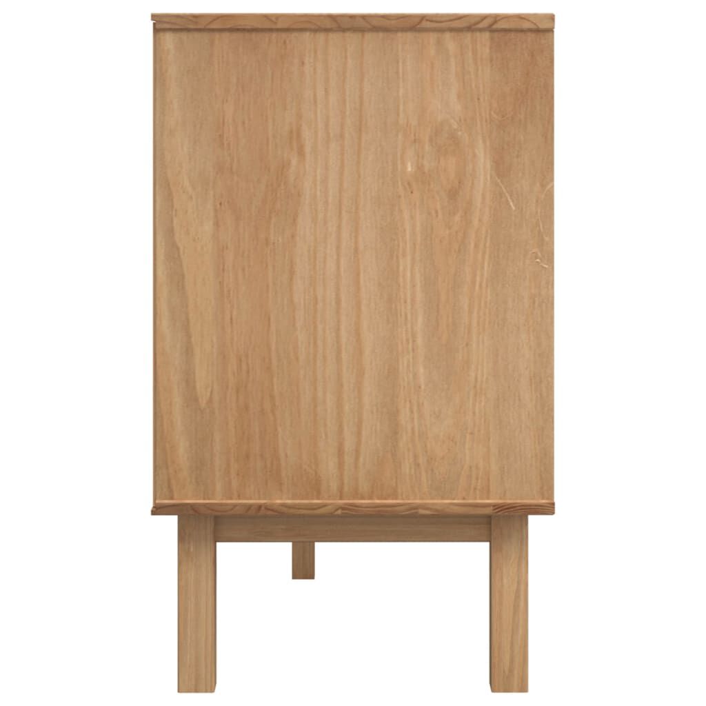 vidaXL Sideboard OTTA Brown and Grey 114x43x73.5 cm Solid Wood Pine