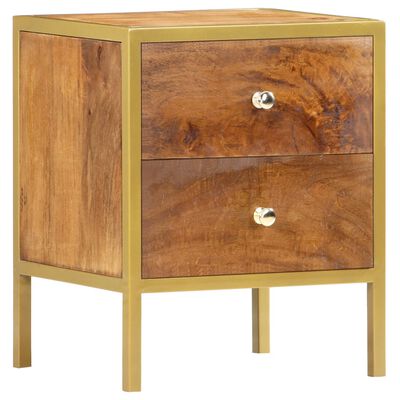 vidaXL Bedside Cabinet 40x35x50 cm Solid Mango Wood