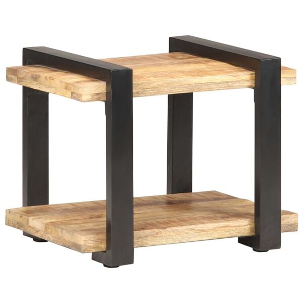 vidaXL Bedside Cabinet 50x40x40 cm Rough Mango Wood