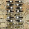 vidaXL Wall-mounted Wine Racks for 18 Bottles 2 pcs Black Iron