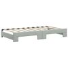 vidaXL Daybed with Trundle without Mattress Light Grey 100x190 cm