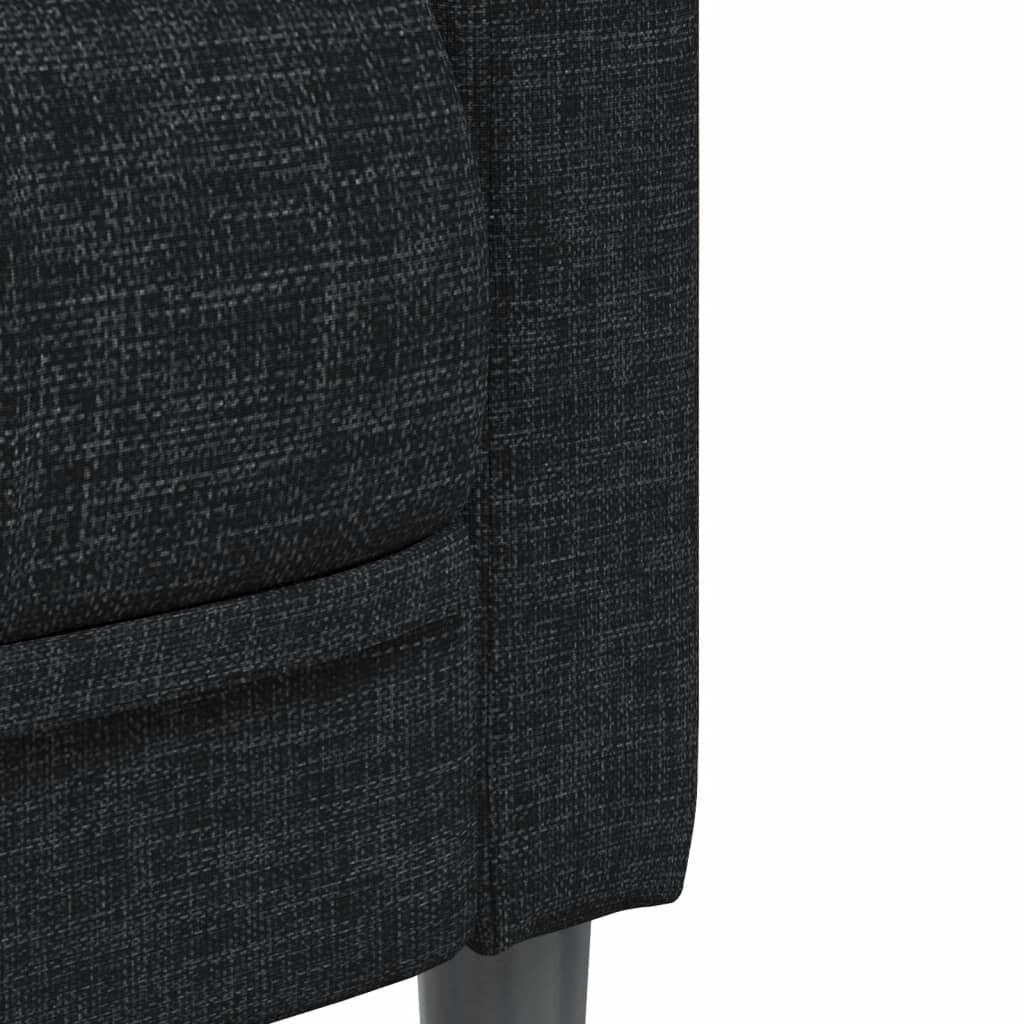 vidaXL Sofa Chair Black Fabric