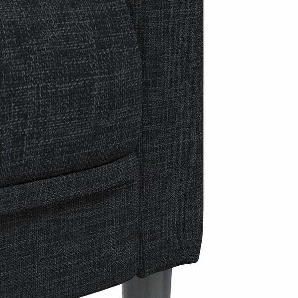 vidaXL Sofa Chair Black Fabric