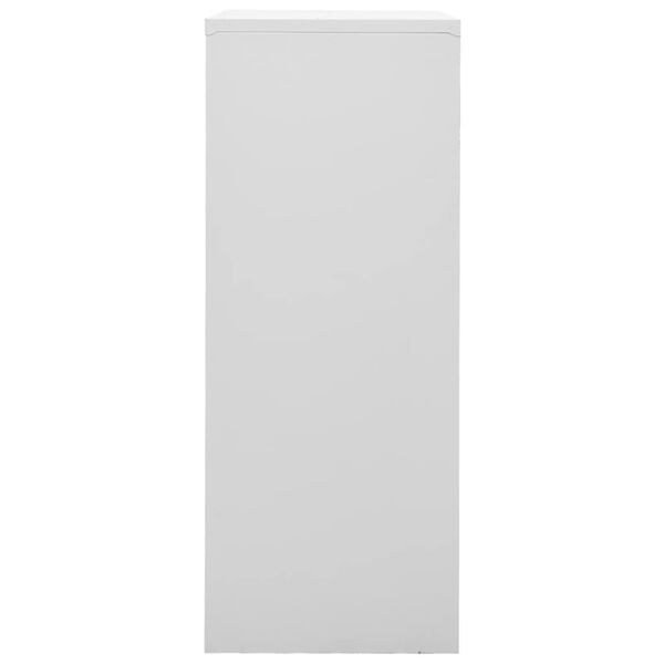 vidaXL Office Cabinet Light Grey 90x40x102 cm Steel