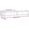 vidaXL Garden Planters 2 pcs Solid Wood Douglas