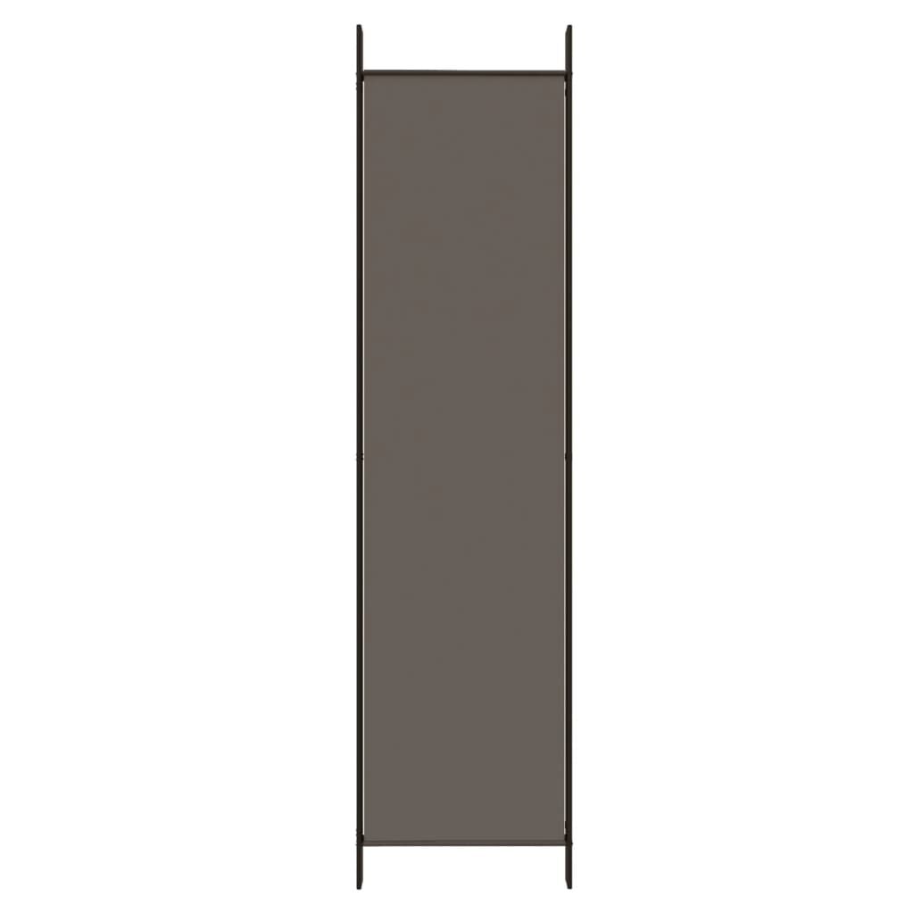 vidaXL 3-Panel Room Divider Anthracite 150x220 cm Fabric