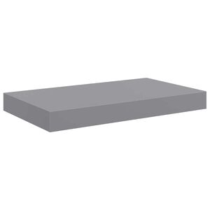 vidaXL Floating Wall Shelf Grey 40x23x3.8 cm MDF