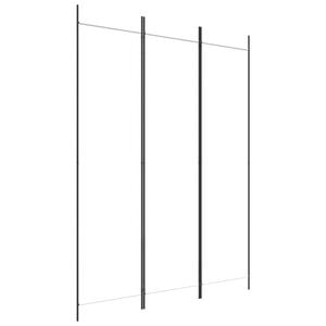 vidaXL 3-Panel Room Divider White 150x200 cm Fabric