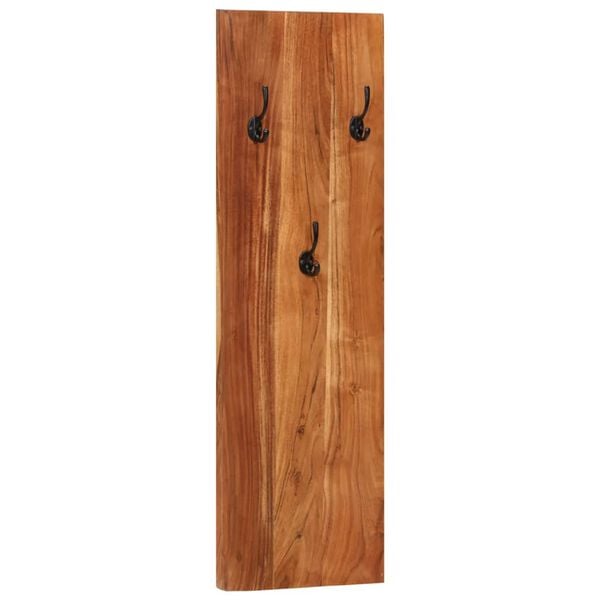 vidaXL Wall-mounted Coat Racks 2 pcs 36x3x110 cm Solid Acacia Wood