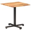 vidaXL Bistro Table with Live Edges 70x70x75 cm Solid Acacia Wood