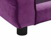 vidaXL Dog Sofa Burgundy 72x45x30 cm Plush