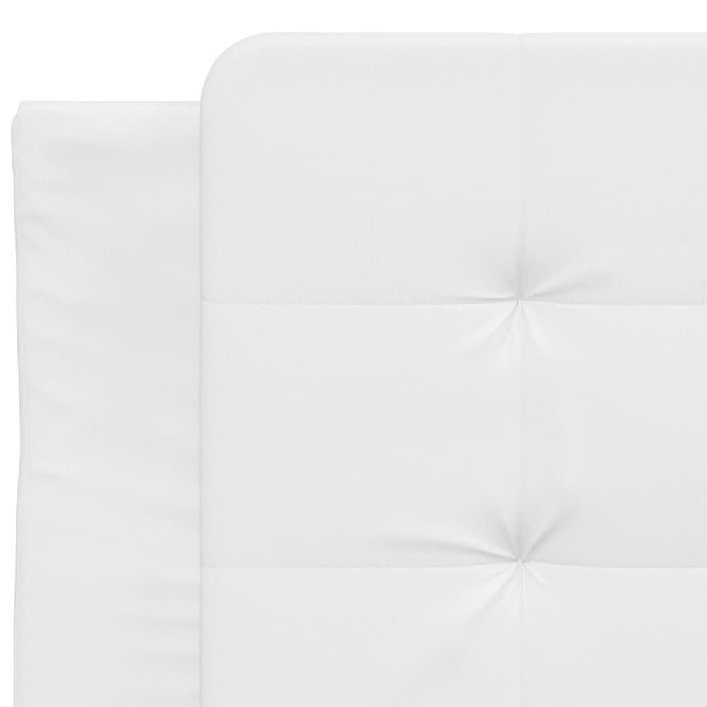 vidaXL Bed Frame without Mattress White 100x190 cm Faux Leather