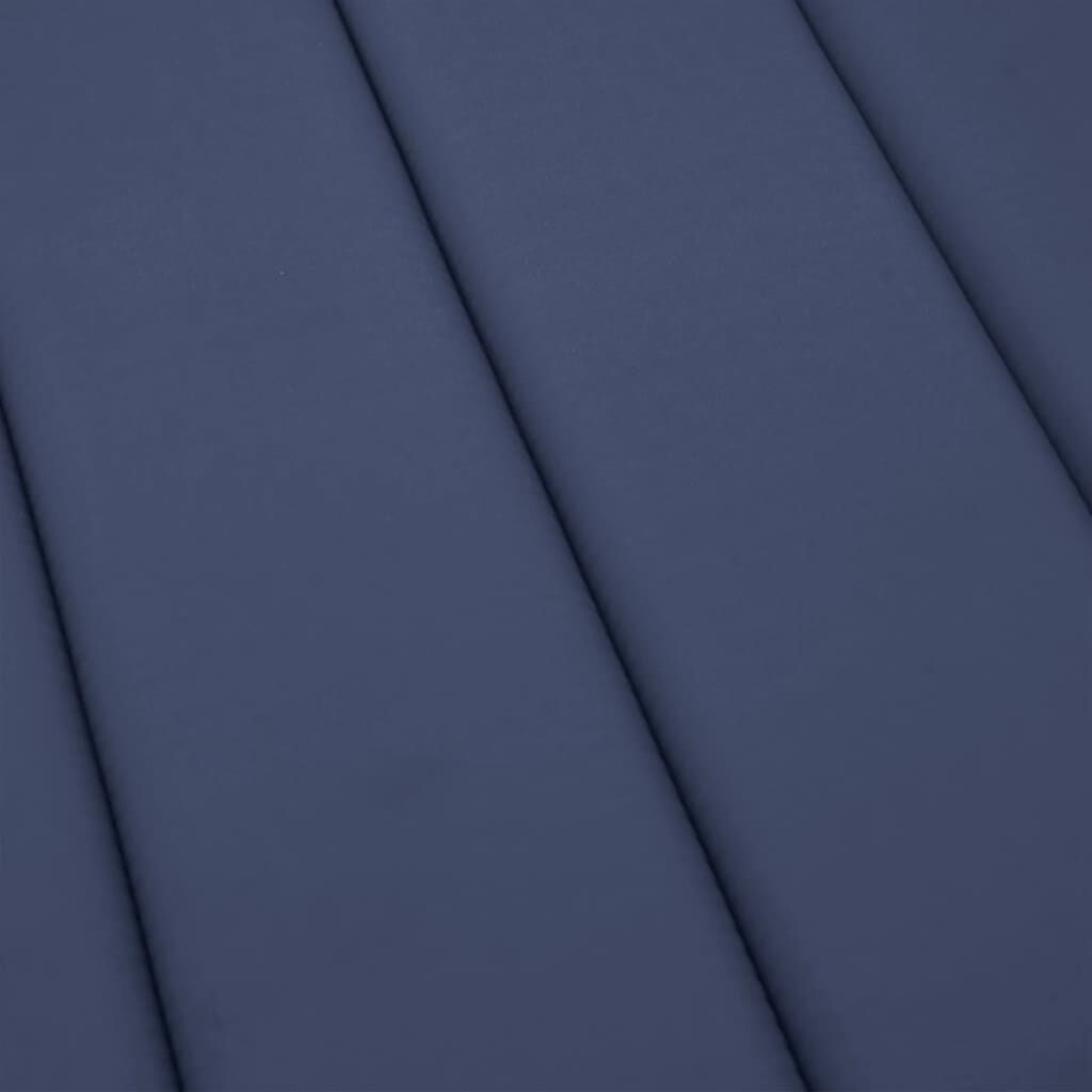vidaXL Sun Lounger Cushion Navy Blue Oxford Fabric