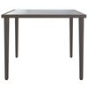 vidaXL Garden Table Grey 48x48x37 cm Steel