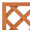 vidaXL Garden Trellis Planter Orange 50x25x90 cm Solid Firwood