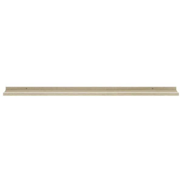 vidaXL Wall Shelves 4 pcs White and Sonoma Oak 115x9x3 cm