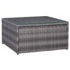 vidaXL 9 Piece Garden Lounge Set with Cushions Poly Rattan Grey