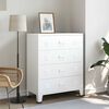 vidaXL Industrial Drawer Cabinet White 78x40x93 cm Metal