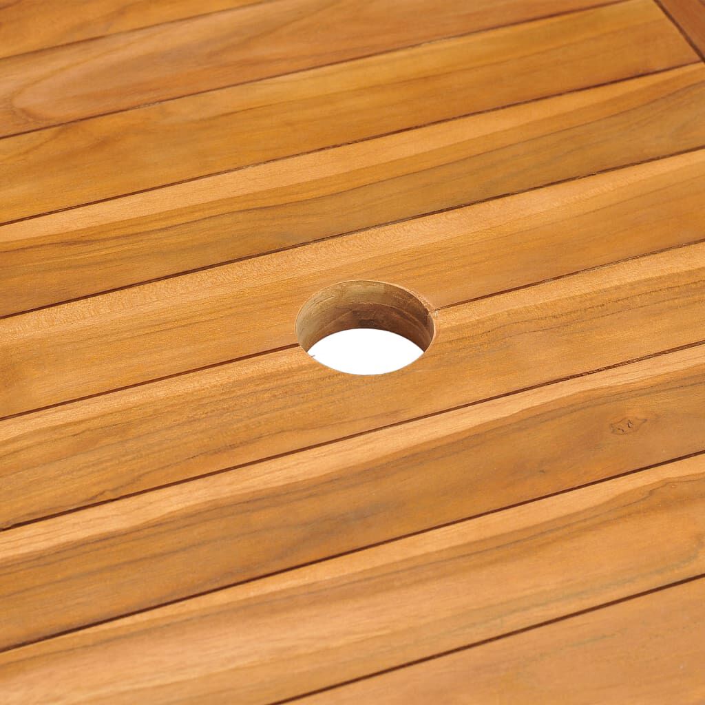 vidaXL Garden Table 150x90x75 cm Solid Teak Wood