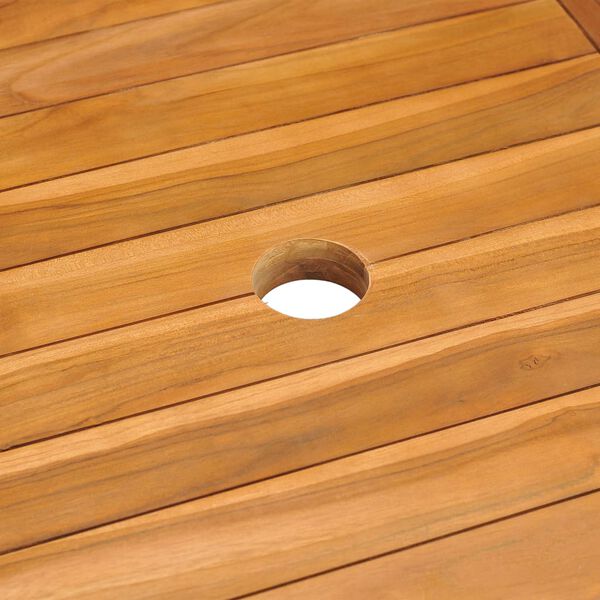 vidaXL Garden Table 150x90x75 cm Solid Teak Wood