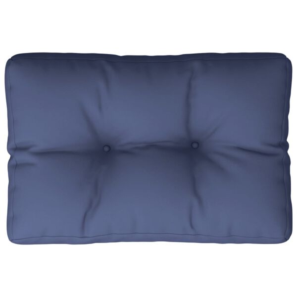 vidaXL Pallet Cushion Navy Blue 50x40x12 cm Fabric