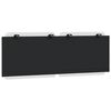 vidaXL Headboard Cushion "Zadar" Black and White 137 cm Double Faux Leather