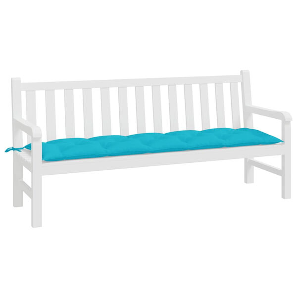 vidaXL Garden Bench Cushion Turquoise 180x50x7 cm Oxford Fabric