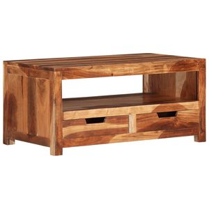 vidaXL Coffee Table 84x49x40 cm Solid Wood Acacia