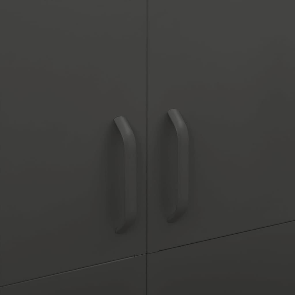 vidaXL Wardrobe Anthracite 90x50x180 cm Steel