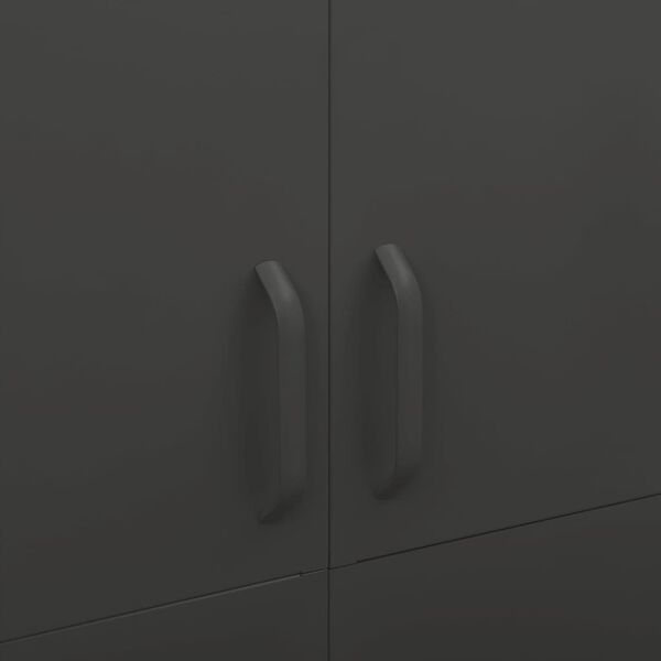 vidaXL Wardrobe Anthracite 90x50x180 cm Steel