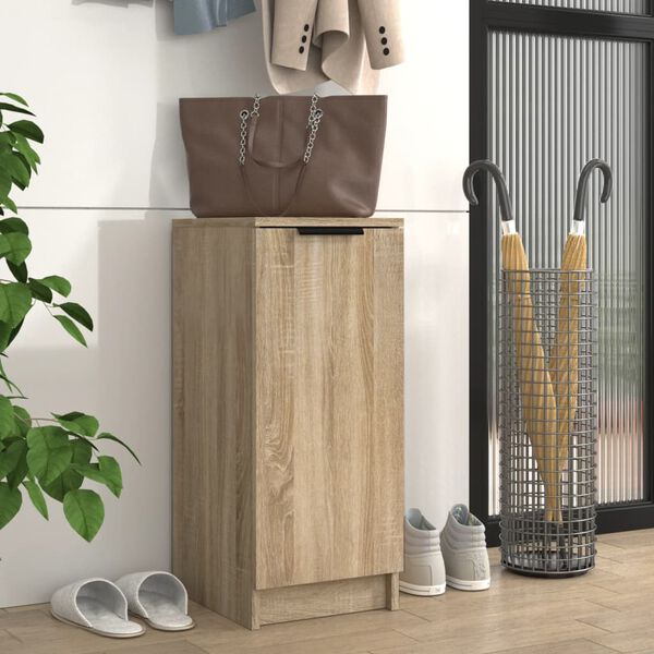 vidaXL Shoe Cabinet Sonoma Oak 30x35x70 cm Engineered Wood