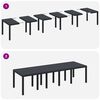 vidaXL Garden Dining Set 11 pcs Brown and Anthracite Rattan