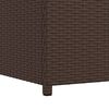 vidaXL Garden Storage Box Brown 120x50x60 cm Poly Rattan
