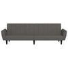 vidaXL 2-Seater Sofa Bed Dark Grey Velvet