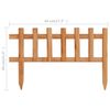 vidaXL Lawn Edgings 10 pcs Firwood 4.4 m