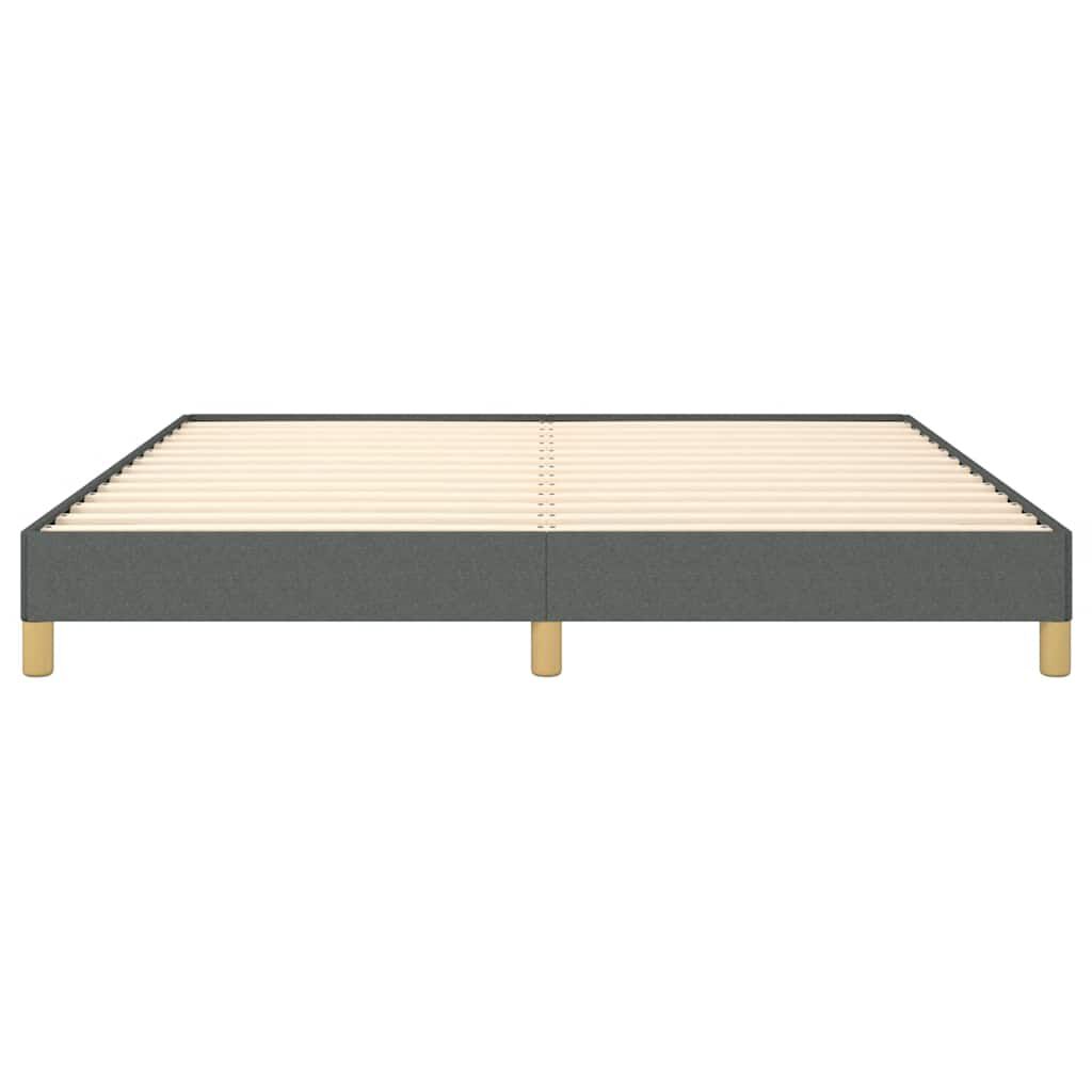 vidaXL Bed Frame without Mattress Dark Grey California King Fabric