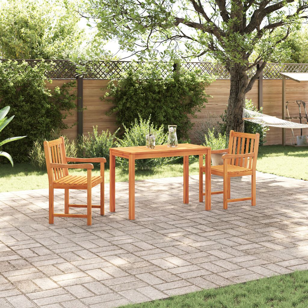 vidaXL 3-Piece Garden Dining Set - Solid Acacia Wood
