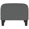 vidaXL Footstool Dark Grey 60x50x41 cm Fabric