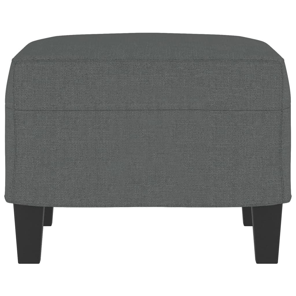 vidaXL Footstool Dark Grey 60x50x41 cm Fabric