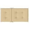 vidaXL Lowback Chair Cushions 2 pcs Melange Beige 100x50x4 cm Fabric