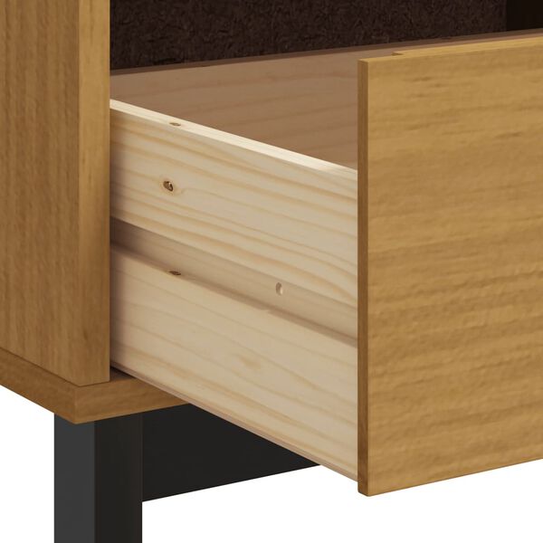 vidaXL TV Cabinet FLAM 110x40x50 cm Solid Wood Pine