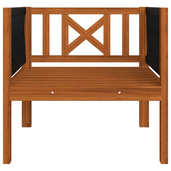 vidaXL 8 Piece Garden Lounge Set with Cushions Cream Solid Acacia Wood