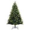 vidaXL Artificial Hinged Christmas Tree 150 LEDs & Ball Set 150 cm